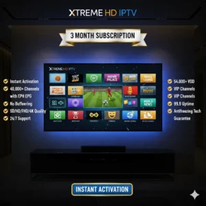 xtreme hd iptv streaming on smart tv with 4k quality for three months
